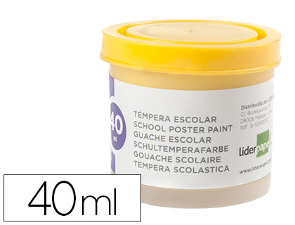 40ml. témpera escolar Liderpapel amarilla